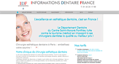 Desktop Screenshot of esthetique-dentaire.eu